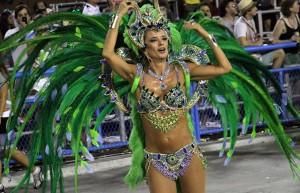 Rio Carnival dancer in the Sambadrome