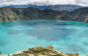 Quilotoa crater lake, Ecuador