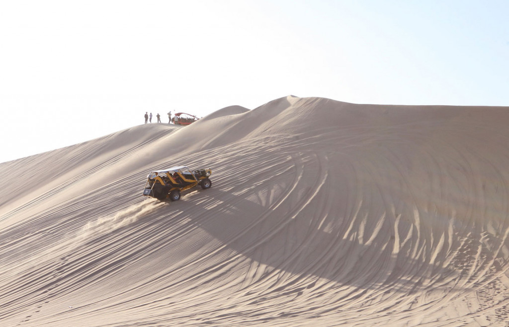 A dune buggy in Huacachina Peru