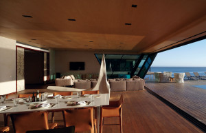 The modern interior of the sculpture building at Playa Vik in Uruguay.