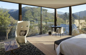 The rooms at Vik Chile offer guests stunning views of the surrounding countryside.