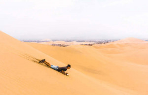 Sandboarding in Huacachina, Peru