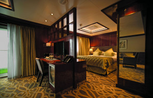 A comfortable suite aboard the Island Sky