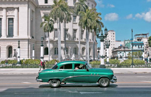Classic cars are a common sight on the streets of Old Havana