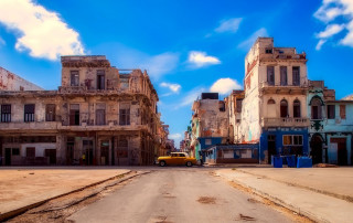Old Havana, a colourful plaza in the city