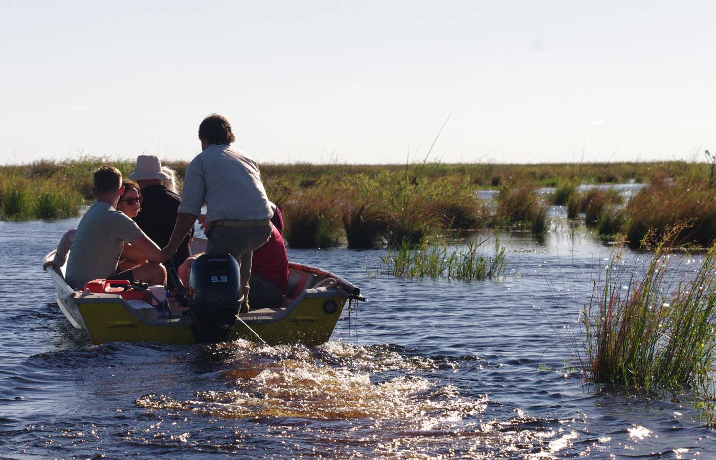 Motorboat tour in the Ibera Wetlands in Puerto Valle, Argentina
