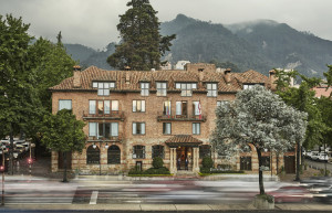 The grand facade of the Four Seasons Casa Medina, Bogota, Colombia