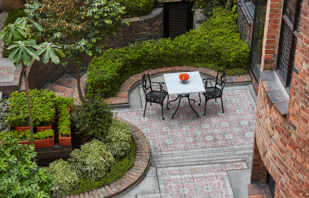 Garden area for the Four Seasons Casa Medina