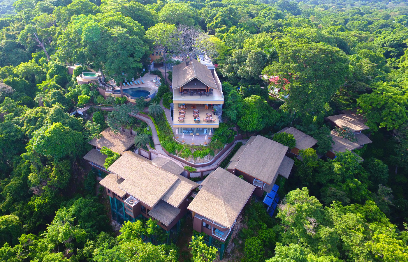 Aerial view of Lagarta Lodge