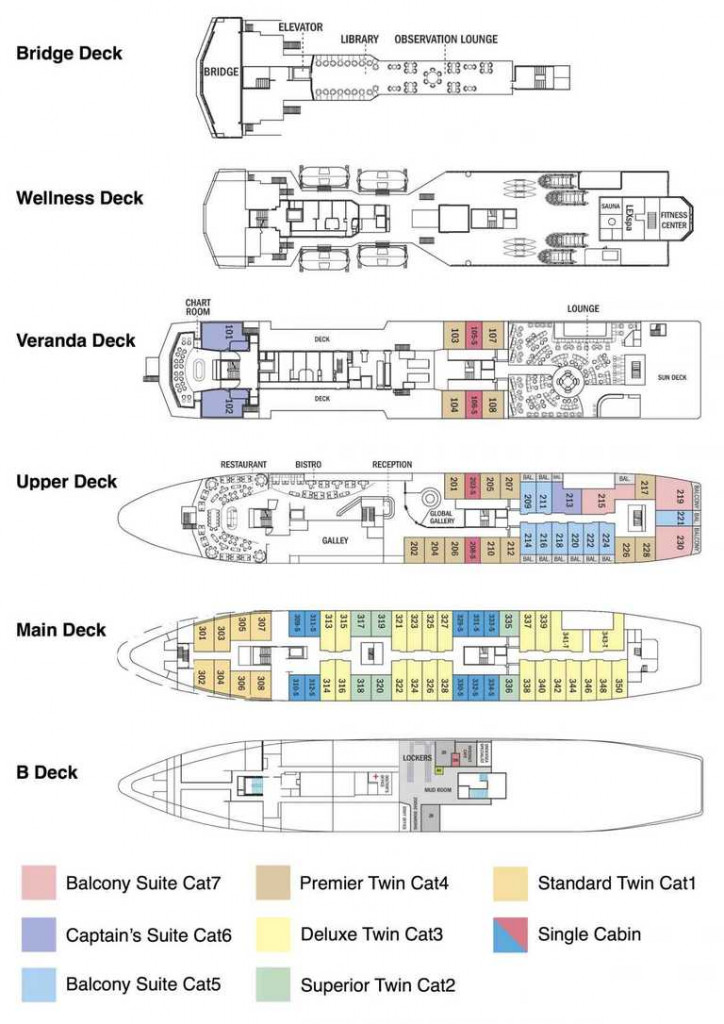 NG Explorer Deck Plan