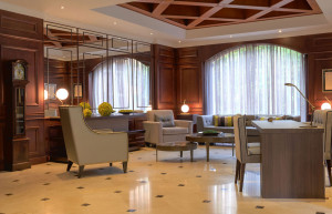 Lobby at the elegant Hotel Park 10,  Medellin in Colombia