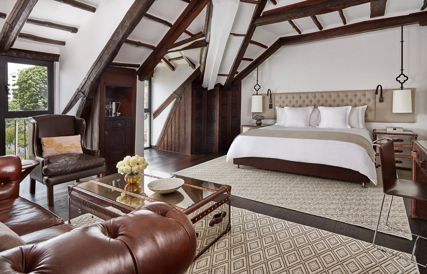 An exquisite Premier room at the Four Seasons Casa Medina, Bogota, Colombia