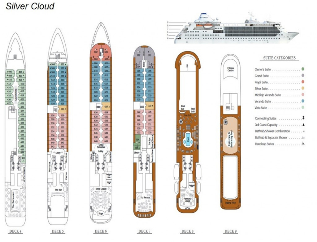 Silver Cloud Deck Plan