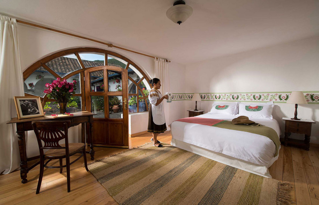 A charming room at Hacienda Zuleta, Ecuador