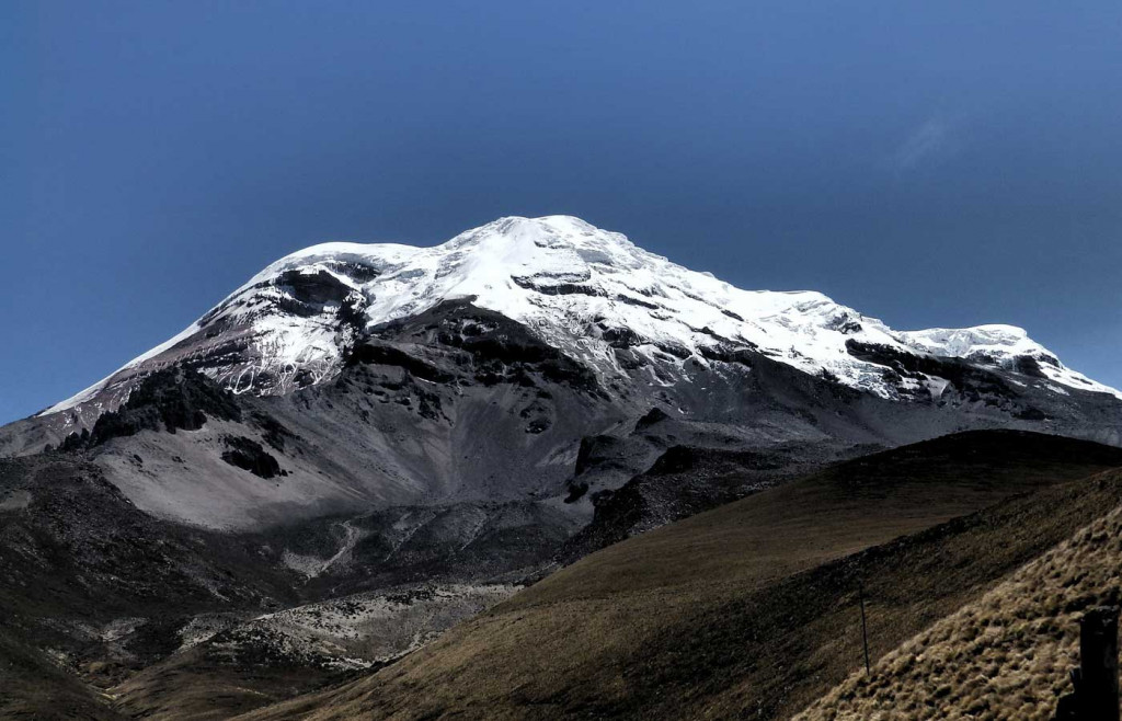 The majestic peak of Chimborazo Volcano, Ecuador