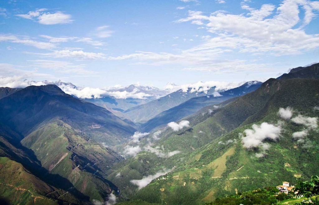 The cloud forested region of the Yungas