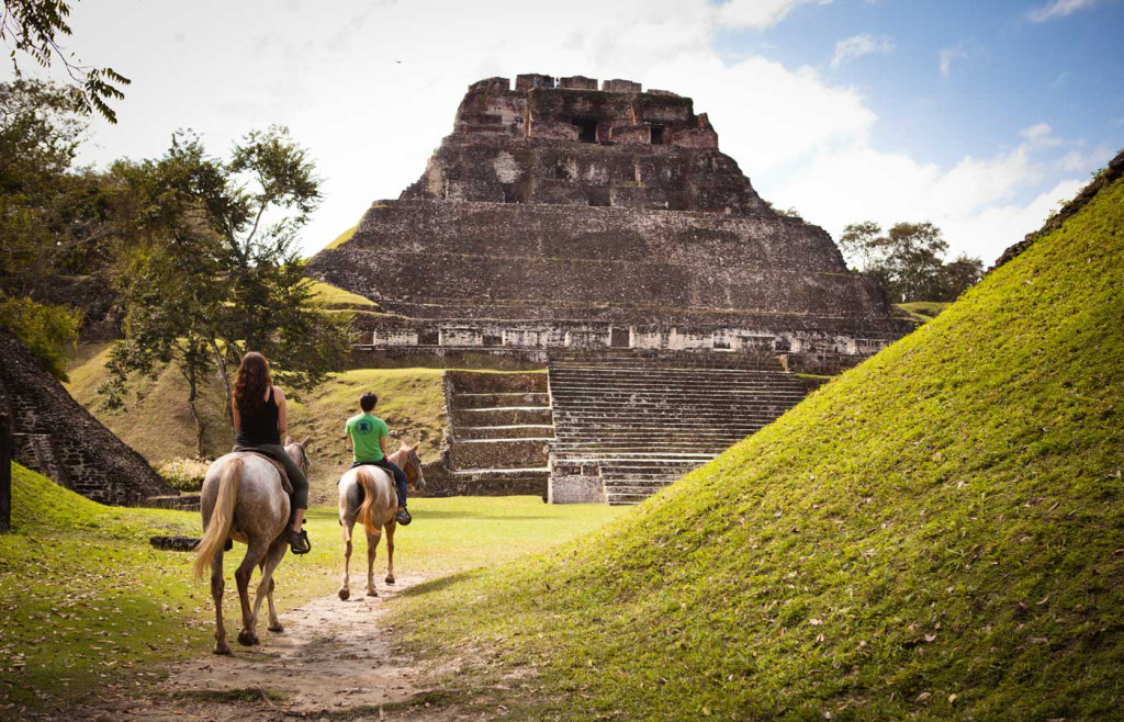 Horseback riding at Xunantunich - luxury holidays to Belize, Ka'ana