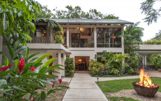 The facade of the main building - Ka'ana Resort - luxury holidays in Belize