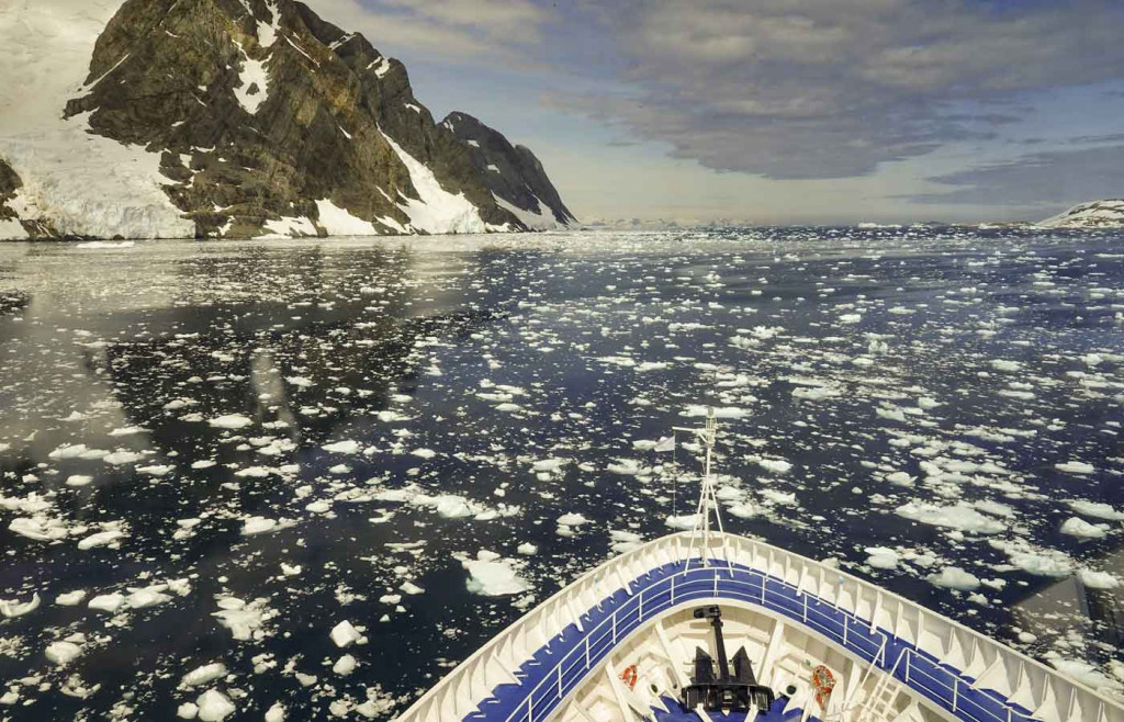 On board the Silver Cloud Expedition Ship, Antarctic Peninsula