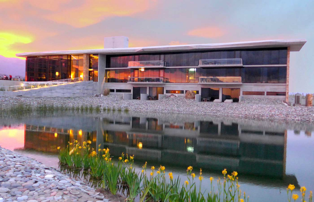 Exterior of the sleek luxury hotel Casa de Uco, Mendoza