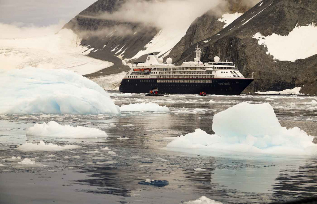 Silver Cloud Expedition Ship, Hope Bay, Antarctica