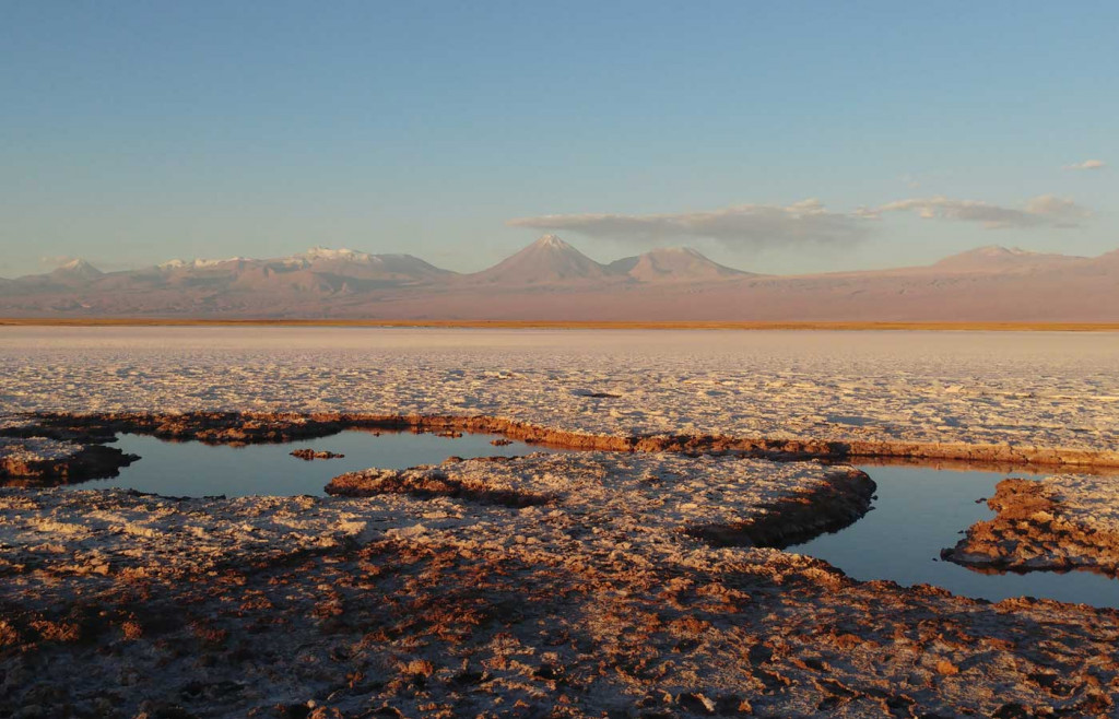 Salt Flats in the Atacama Desert, northern Chile
