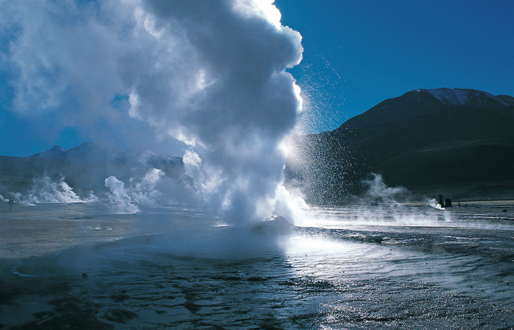 El Patio Geysers in the Atacama