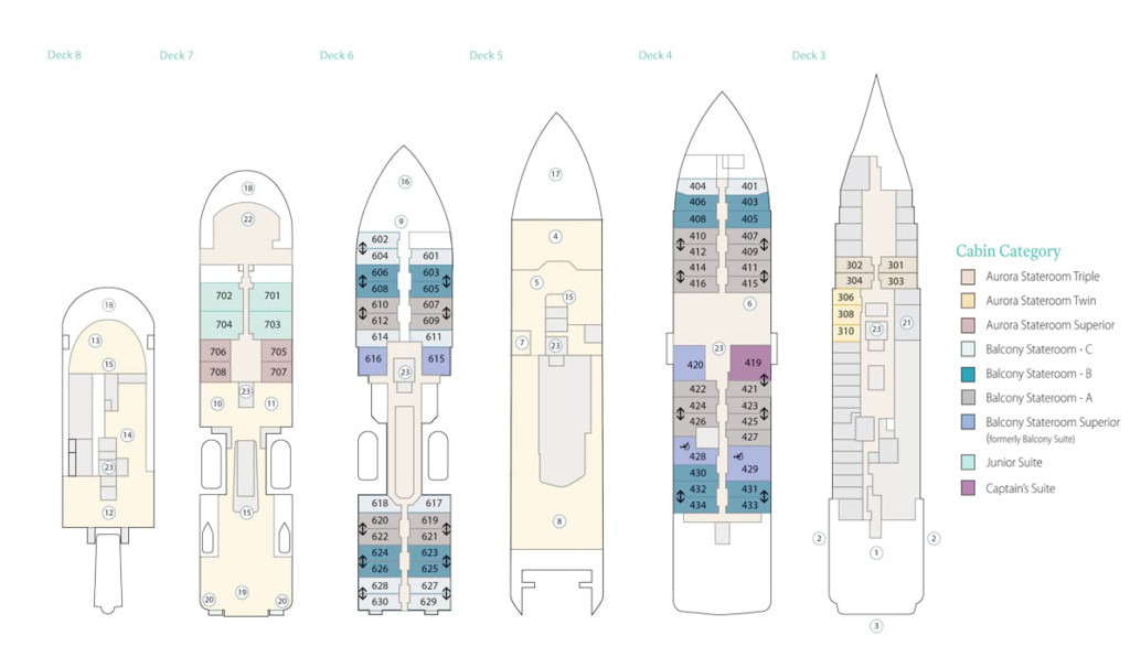 Sylvia Earle Deck Plan