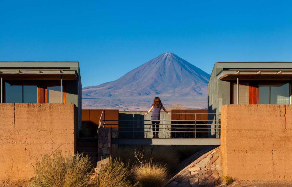 Views of Mt. Licancabur from Tierra Atacama - Luxury holidays to Chile