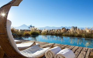 Views from the pool at Tierra Atacama