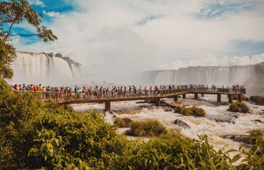 Walkways on Argentine side of Iguassu Falls