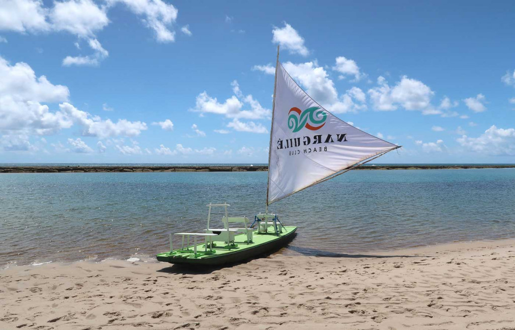 Traditional Jangada boat in northern Brazil - luxury beach holidays to Brazil