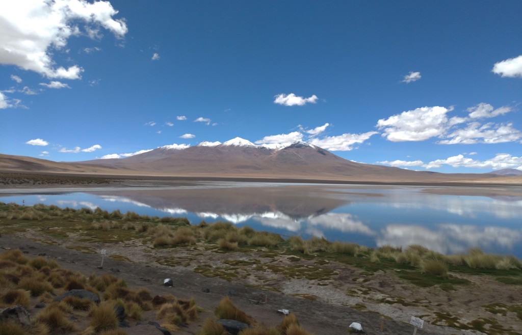 Mountain lagoons on the Bolivian altiplano