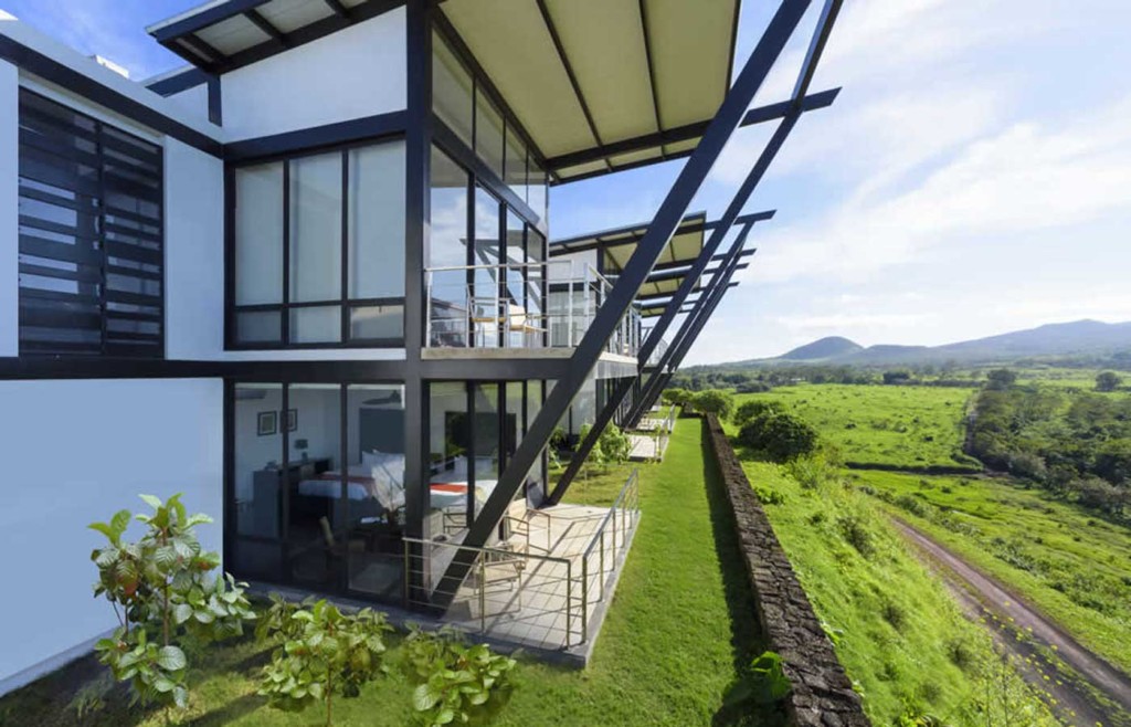 Exterior views of Pikaia Lodge in the Galapagos Islands