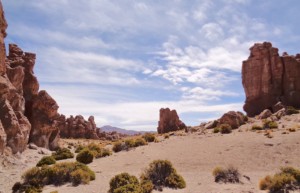 Valle de las Rocas on the Bolivian altiplano