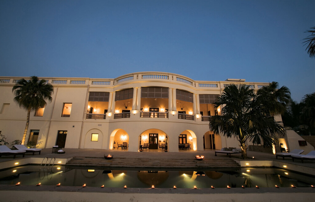 Overview of hotel, Nadesar Palace, Varanasi, India