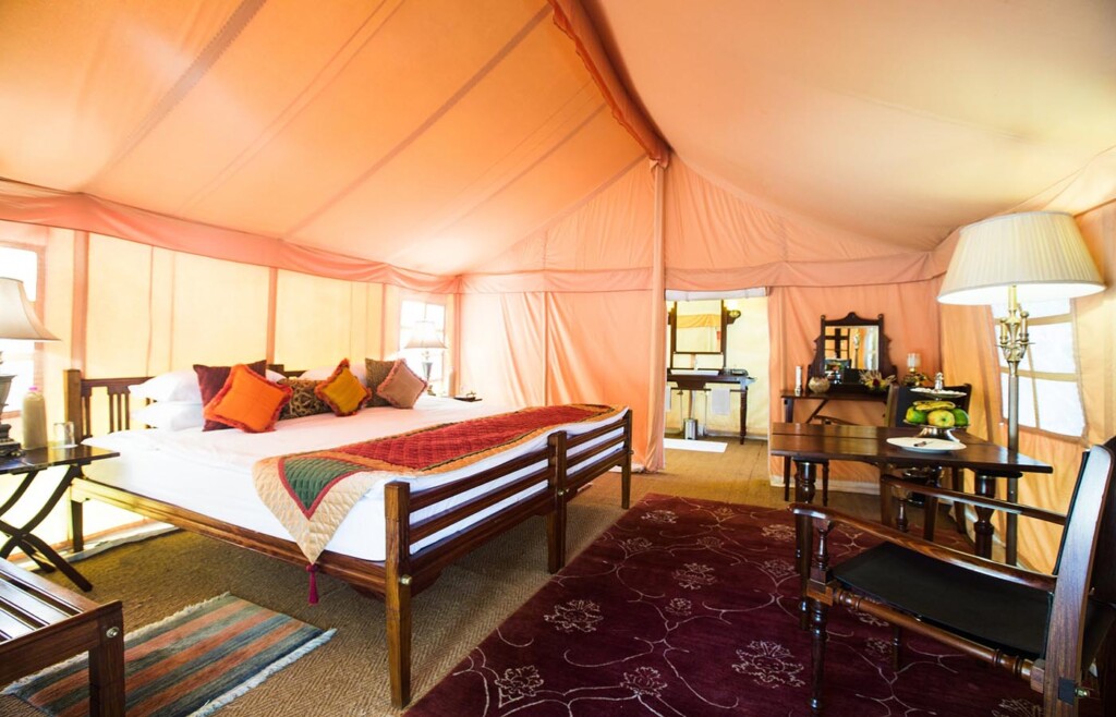 Bedroom, Dera Amer Wilderness Camp, Rajasthan, India