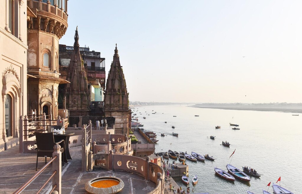 Outside view, Brijrama Palace, Varanasi, India