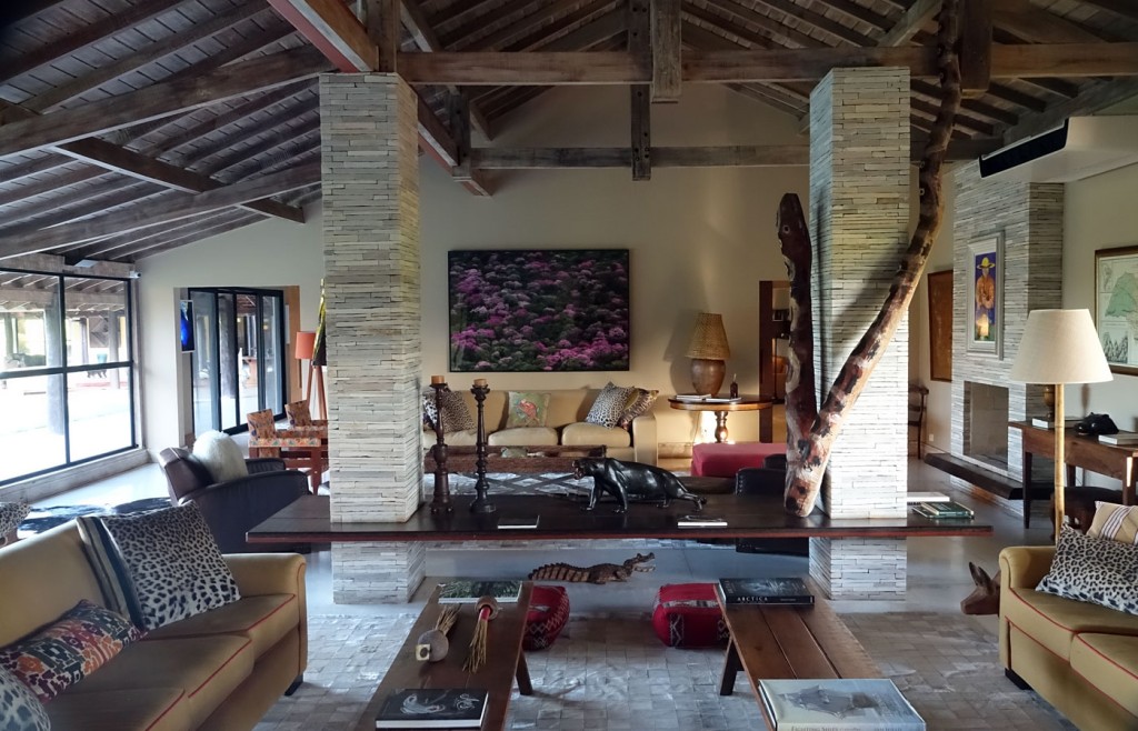 Lounge, Casa Caiman, Caiman Lodge, Pantanal, Brazil