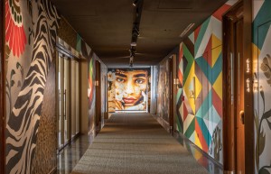 Hallway Art, Rosewood Sao Paulo, Brazil