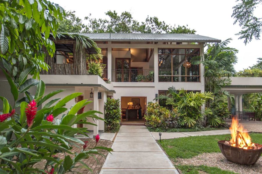 The facade of the main building - Ka'ana Resort - luxury holidays in Belize