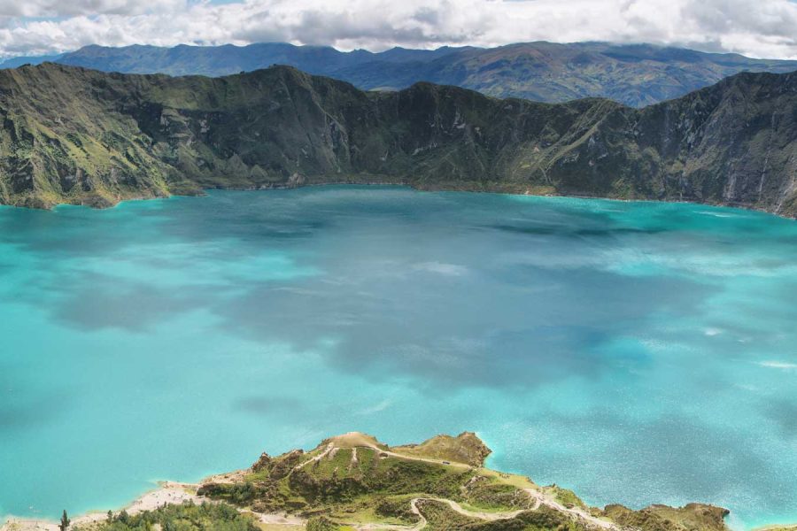 Quilotoa crater lake, Ecuador
